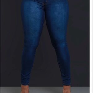 Women's super stretchy  Blue Skinny Jean